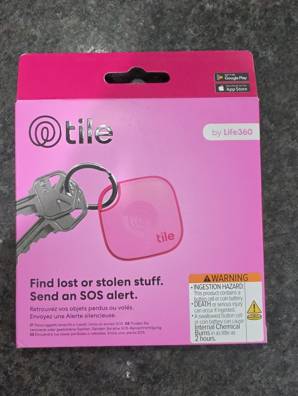 Tile Bluetooth Key Finder - Pink